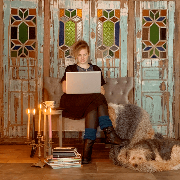 Fokko Gerdes mit Laptop